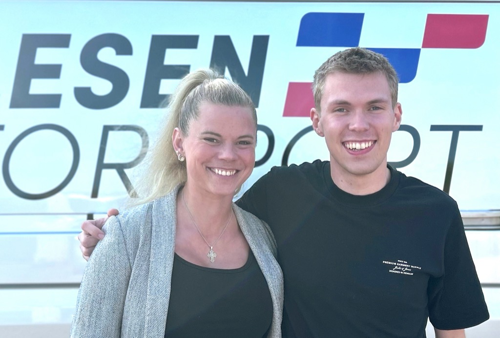 Ungdom møder erfaring: Jacob Pallesen, 19, og Sarah Haulrik, 37, er et nyt spændende mandskab i dansk rallysport.
(Foto: Privat)
